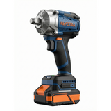 KEYBOAA 21V Cordless Impact Wrench 1/2" / 485 Ft-lbs (658N.m) Breakaway Torque / 2400 RPM / 4.0Ah/6.0Ah Battery / For Auto Repair