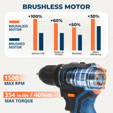 KEYBOAA 12V Brushless Drill Kit (Dual-Battery Edition)
