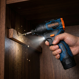 KEYBOAA 12V Max Brushless Impact Driver Kit / 1240 In-lbs (140N.m) Torque / 3000 RPM / 3-Speed Control / Compact Design