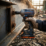 KEYBOAA 21V Cordless Impact Wrench 1/2" / 485 Ft-lbs (658N.m) Breakaway Torque / 2400 RPM / 4.0Ah/6.0Ah Battery / For Auto Repair